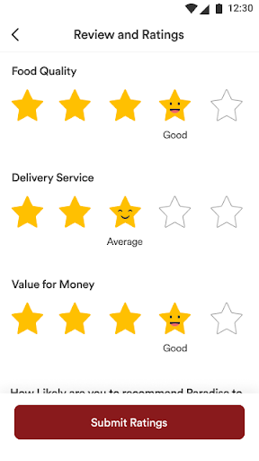 Paradise Biryani Order Online Screenshot