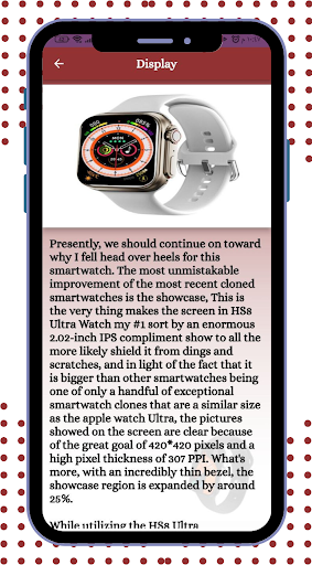 HS8 Ultra SmartWatch guide Screen 2
