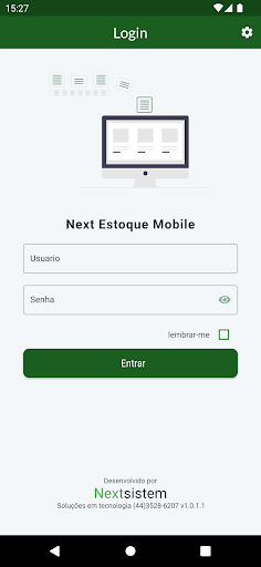 Android application Contagem Estoque - Nextsistem screenshort