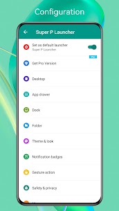 Super P Launcher Prime MOD APK (débloqué) 5