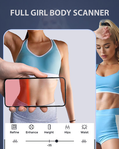 Android application Body Scanner Girl Shape Editor screenshort