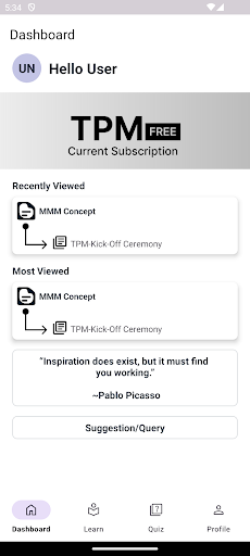 Android application TPM WORLD screenshort