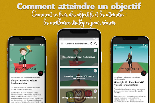 Android application Comment atteindre un objectif screenshort