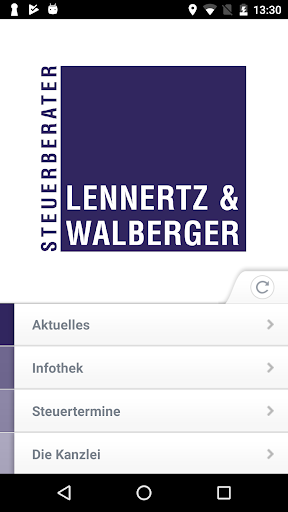 Android application LENNERTZ & WALBERGER – StB screenshort