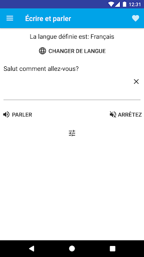 Aperçu de l'application