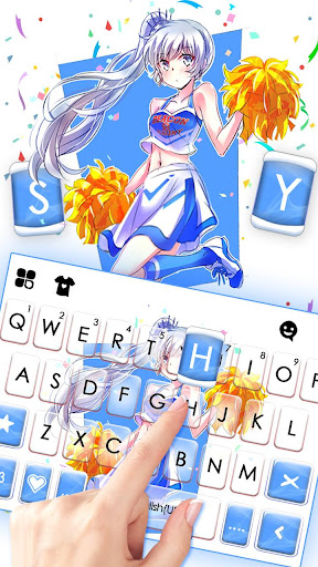 Cute Cheerleader Keyboard Them Screen 2