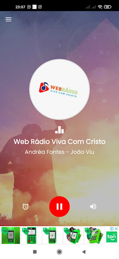 Android application Web Rádio Viva Com Cristo screenshort