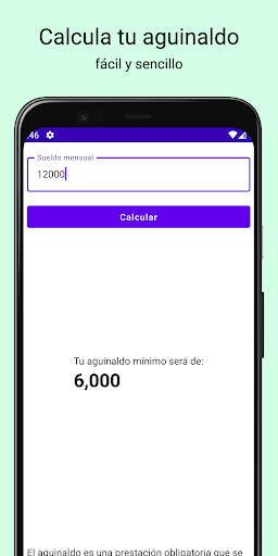 Aguinaldo Calculadora Screen 2