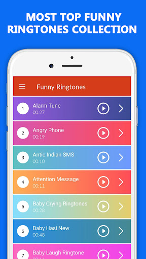 Android application Funny Ringtones: Funny Sounds screenshort
