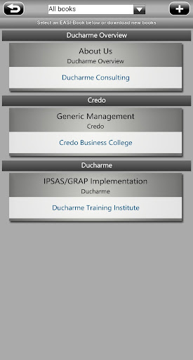 Android application Ducharme & Credo EASI-Book app screenshort