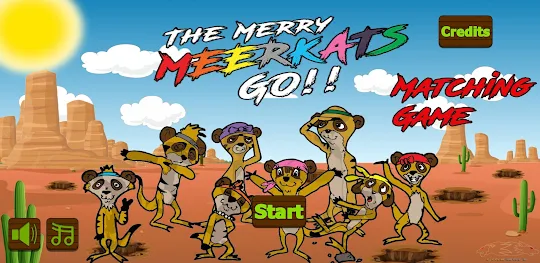 Merry Meerkats Matching Game