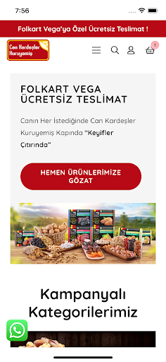 Android application Can Hızlı Market screenshort