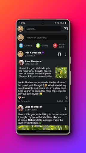 Android application Exolink screenshort