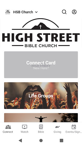 Android application High Street Bible Church screenshort
