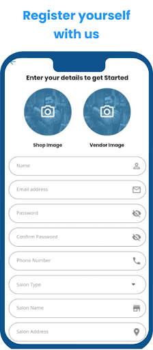 Android application VGroomU Partner screenshort