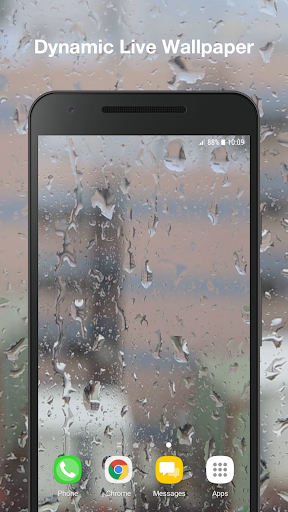 Android application Raindrops Live Wallpaper Pro screenshort