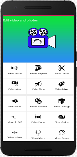 Android application Edit video editor photo slides screenshort
