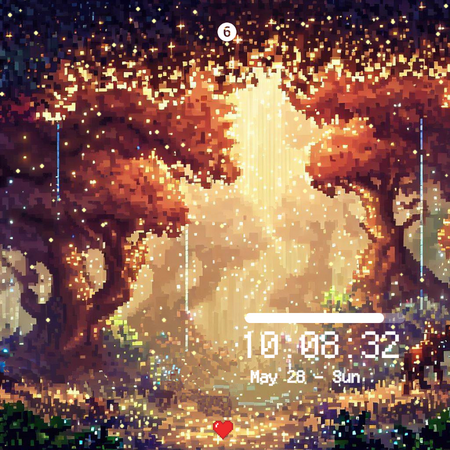 Gloden Forest Watch Face Screen 2