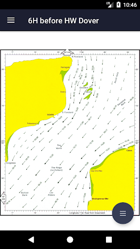 Android application Tidal Stream Atlas, Dover screenshort