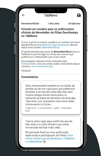 TabNews Screen 2