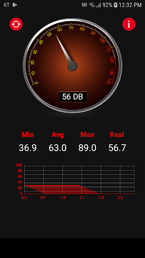 Android application Sound Meter, Decibel Meter, So screenshort