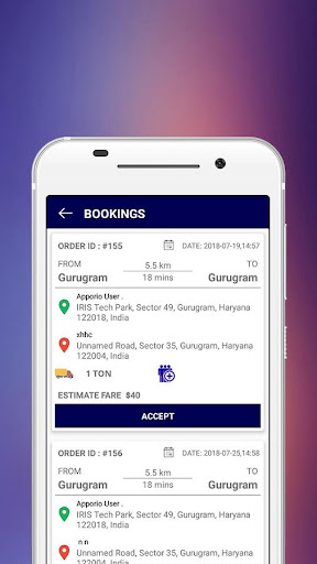 Apporio Delivery Driver Screenshot 2 - AppWisp.com