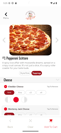 Screenshot of Pappa Georggeo Pizza