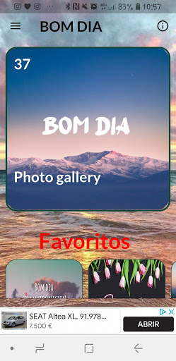 Android application Bom Dia, Alegria! screenshort