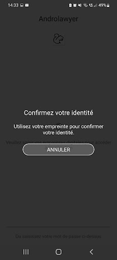 Android application Androlawyer screenshort