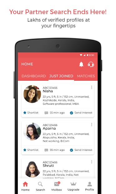 Screenshot 4 Ezhava Matrimony - From Kerala Matrimony Group android