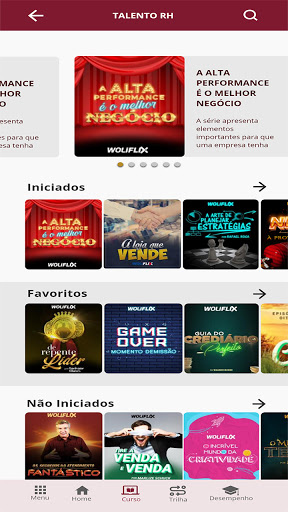 Android application WAM Ensino screenshort
