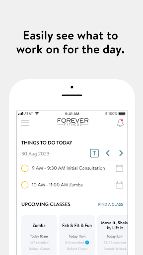Forever Fitness Brownfield Screen 2