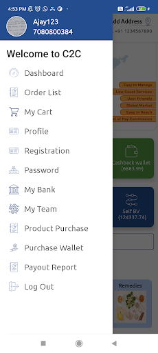 C2C Smart App Screen 3