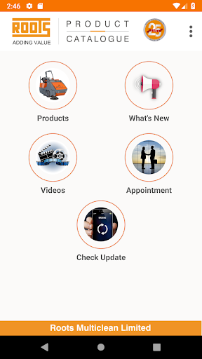 Android application Roots Multiclean Ltd screenshort