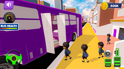 simulador de ônibus rodoviário condução na cidade e transporte público  extremo jogo 3D - ônibus escolar real para bebês jogos modernos de rodovias