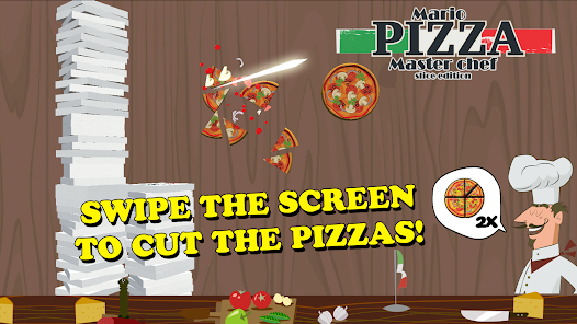 Captura 1 Pizza Mario Slicer Chef android