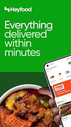 Android application Heyfood - Food Delivery screenshort