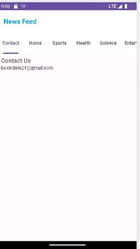 News Application Screen 2