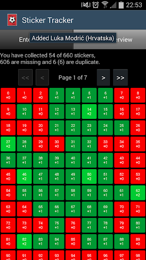 Sticker Tracker Screen 2
