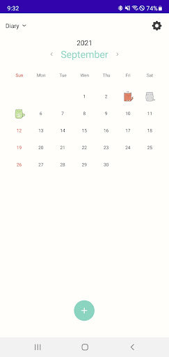 Android application Memory Travel - A cute diary screenshort