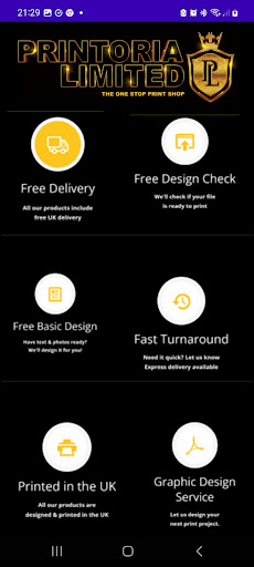 Android application Printoria Limit screenshort