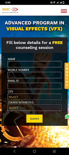 Android application MAAC INDORE screenshort