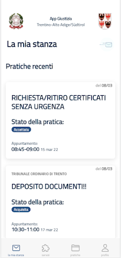 Android application GIUStaas screenshort