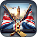 UK Flag Zipper Lock Screen 60.5