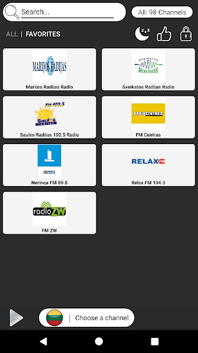 Lithuania Radio Stations-AM FM Screen 3
