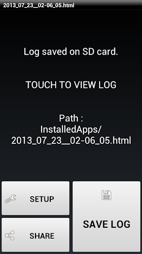Android application AppList screenshort