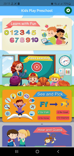 Android application Preschool Kids Fun Games screenshort