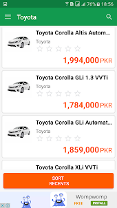 Car Prices in Pakistan