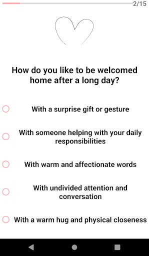 Love Language Test Screen 2