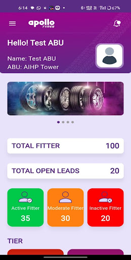 Apollo Saarthi ABU App Screen 2